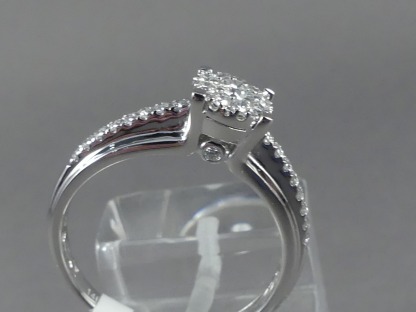Bridal ring witgoud