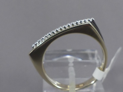 bicolor ring met diamant
