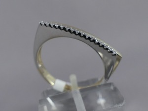 bicolor ring met diamant