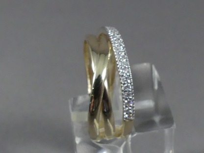 Wikkelring met diamant