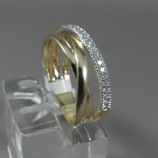 Wikkelring met diamant