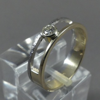 Bicolor damesring diamant