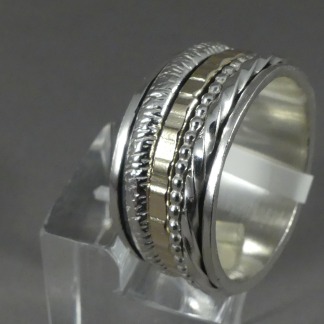 Ring zilver + Goldfilled