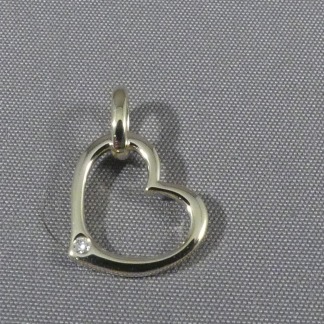 Gouden hartje diamant