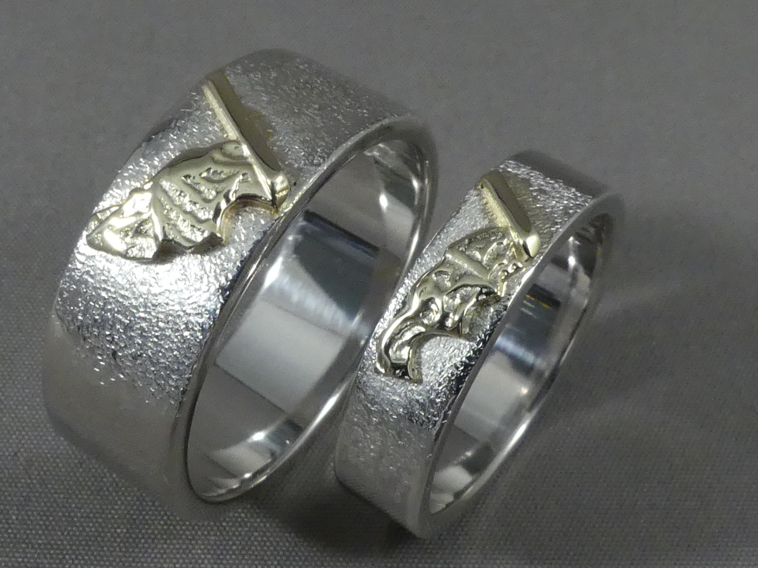 vriendschapsringen zilver met goud