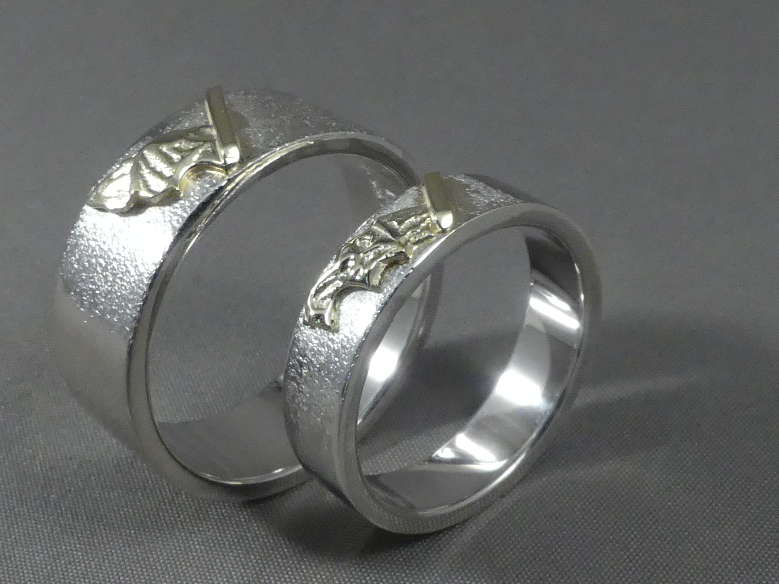 vriendschapsringen zilver met goud