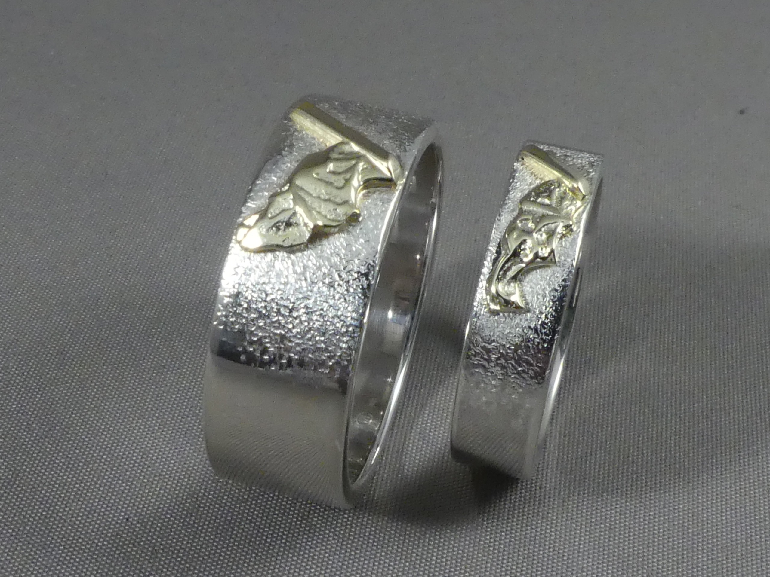 vriendschapsringen zilver met goud