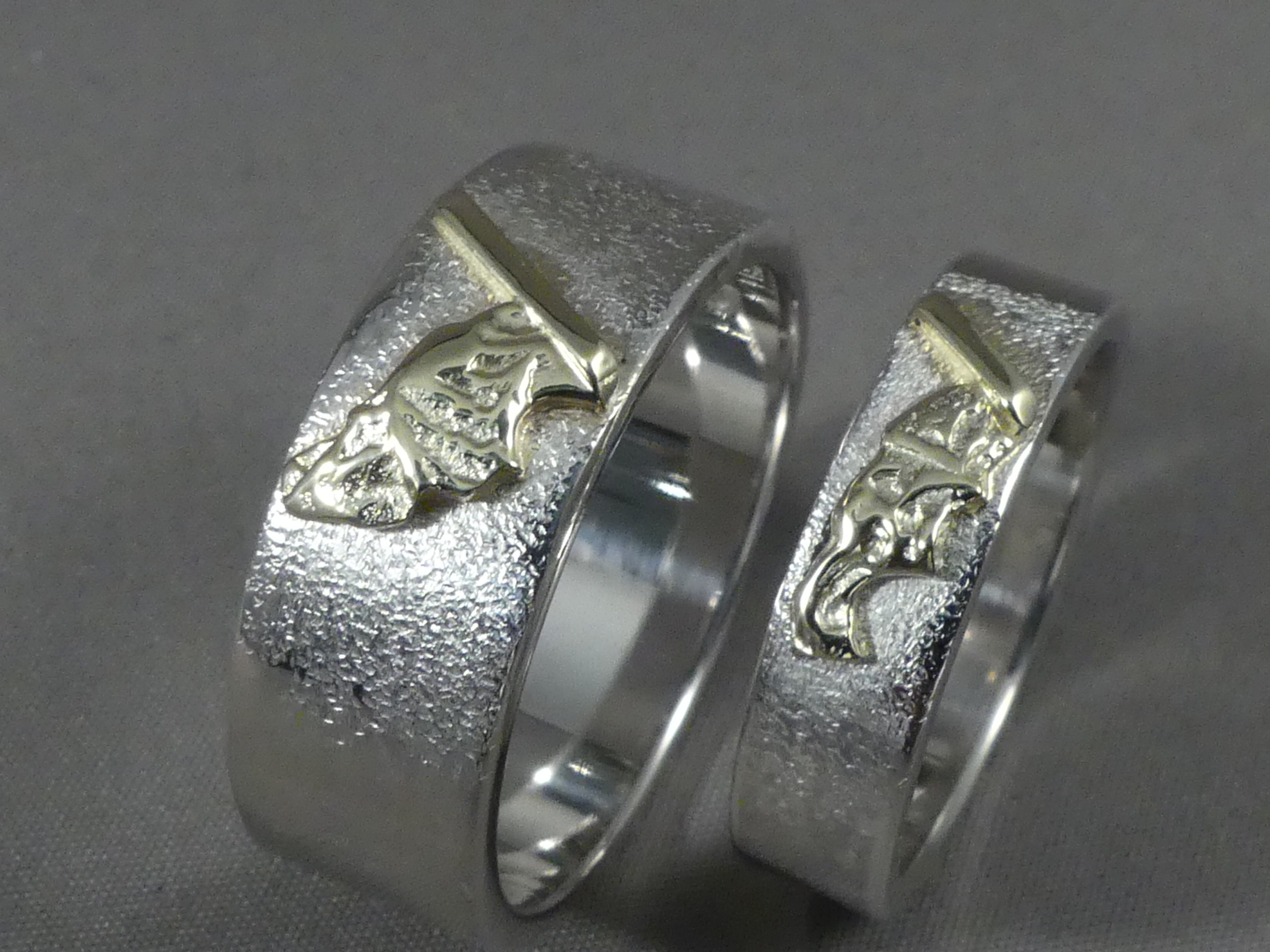 vriendschapsringen zilver met goud