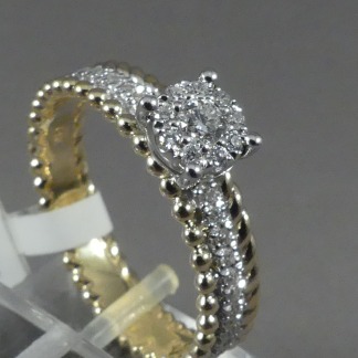 Halo ring diamant