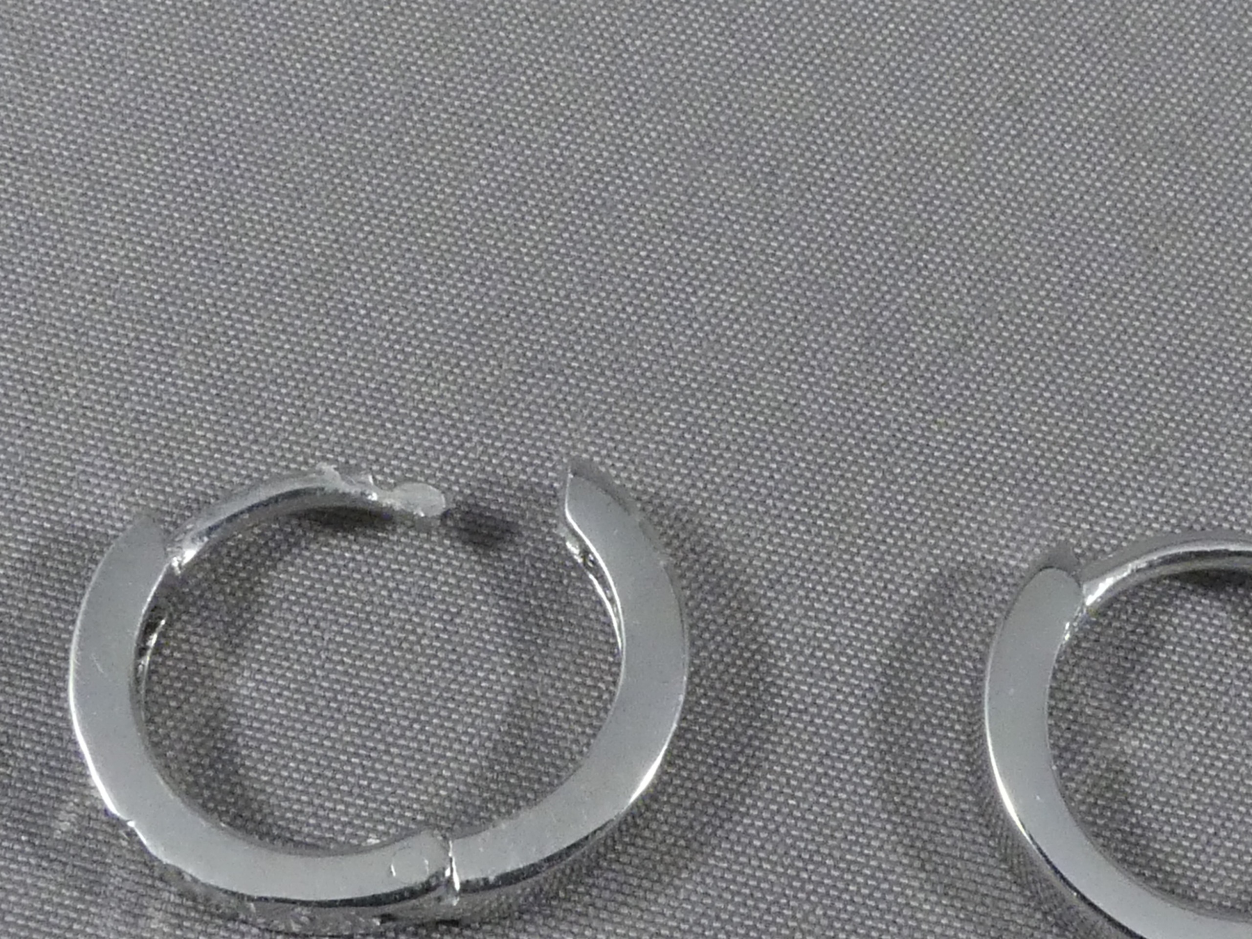 klapoorringen gediamanteerd 14 mm