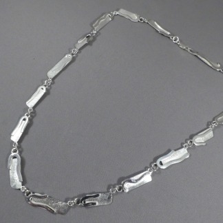 handgemaakt collier zilver