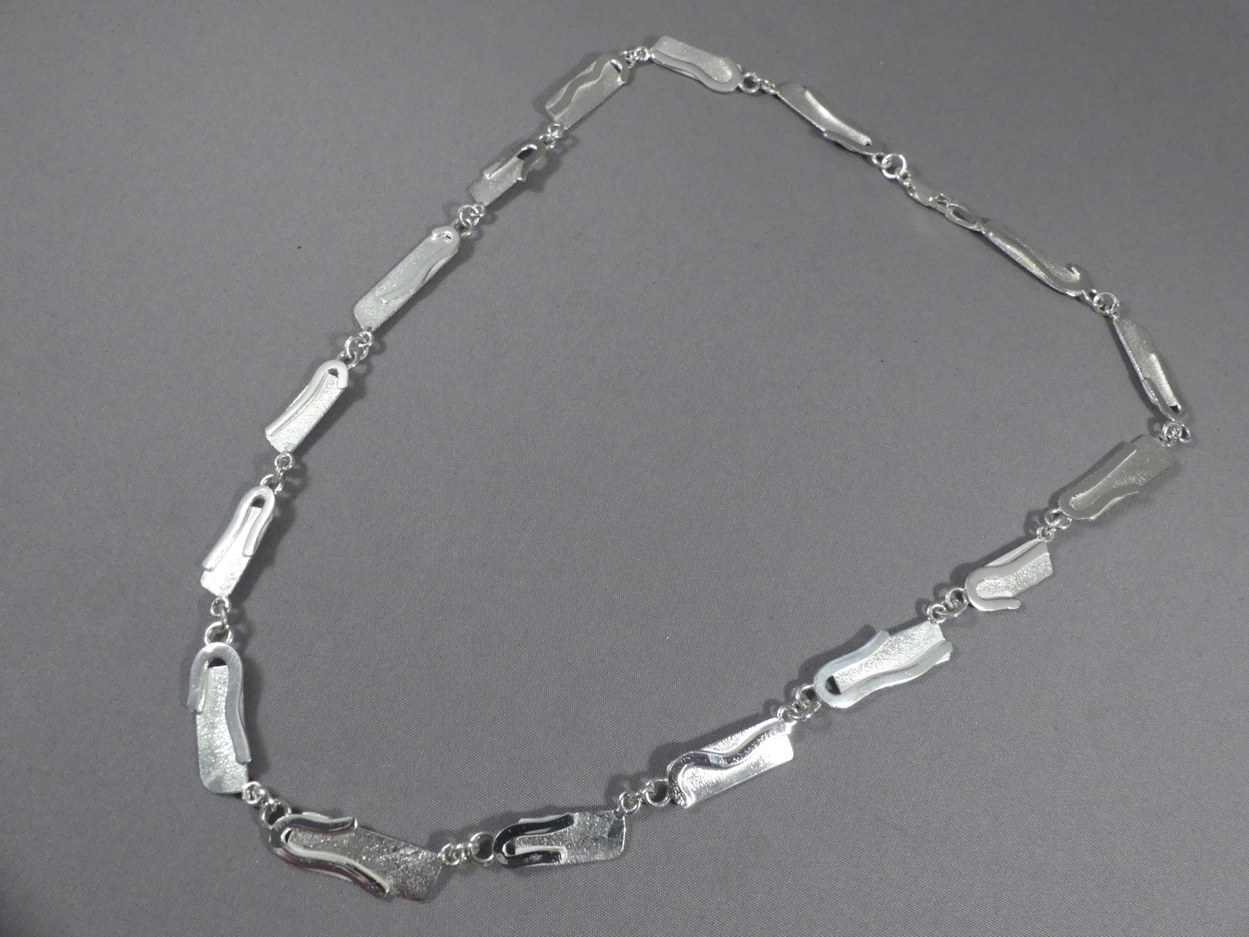 handgemaakt collier zilver