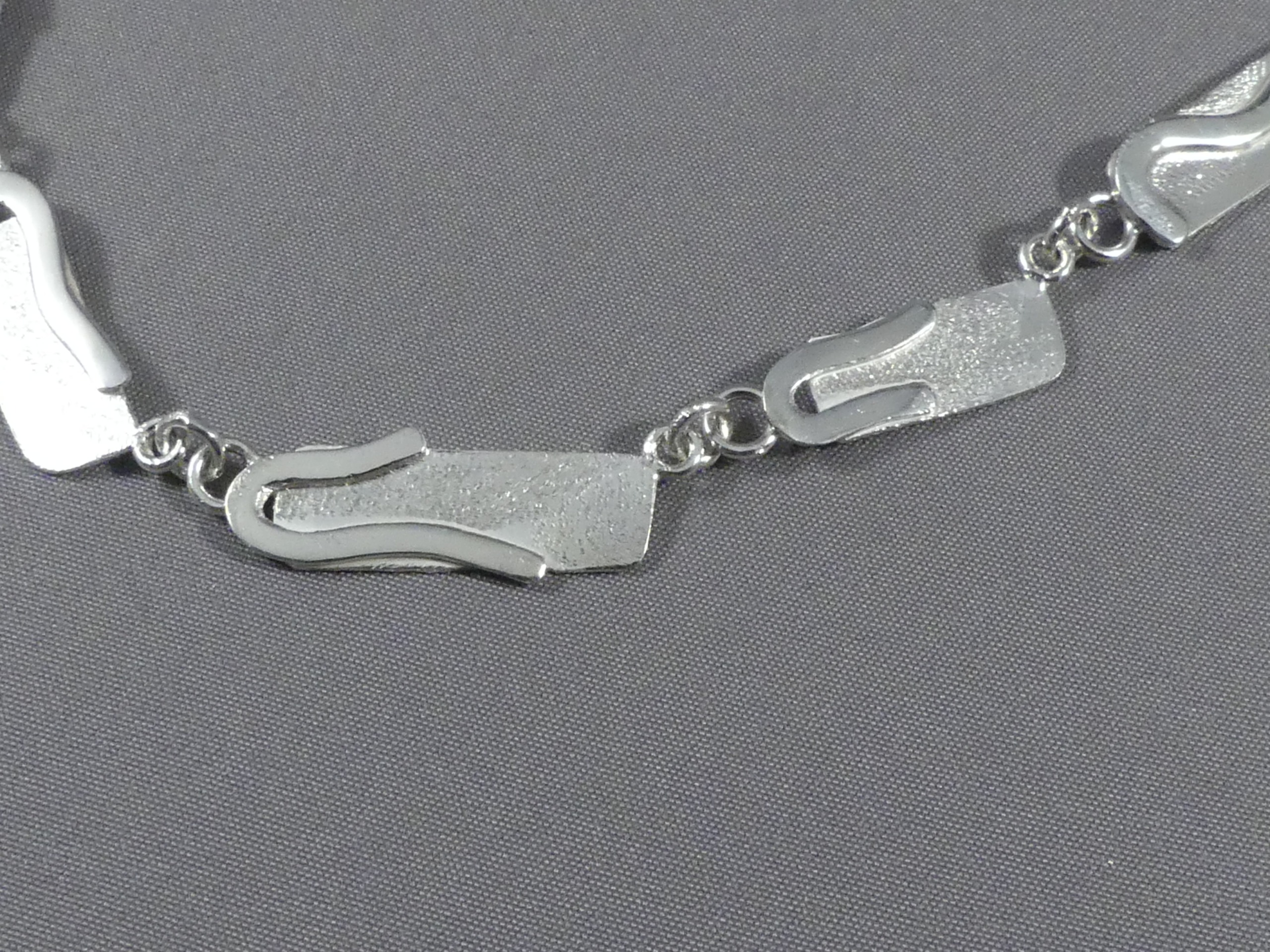 handgemaakt collier zilver
