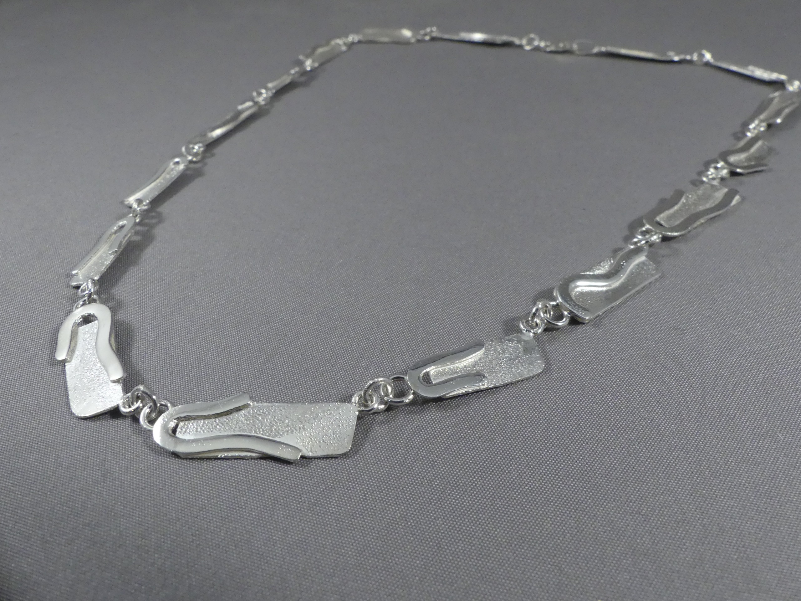 handgemaakt collier zilver