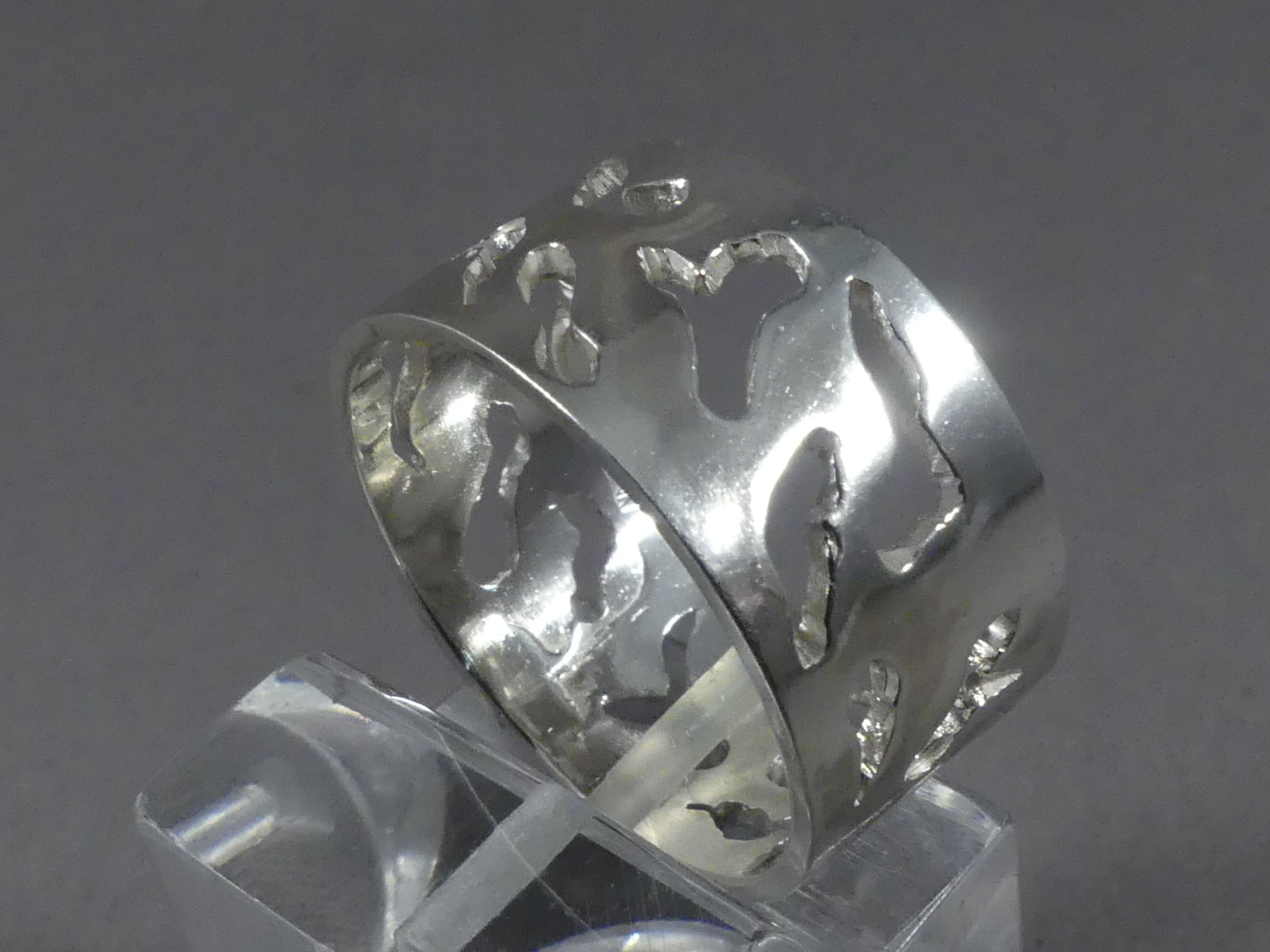 Handgemaakte damesring zilver