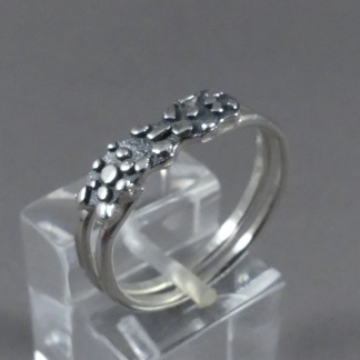 Handgemaakte damesring zilver