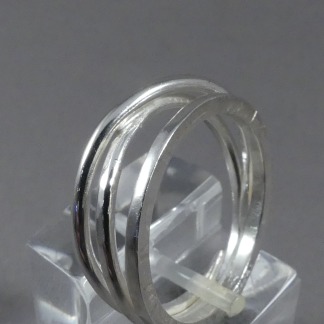 Handgemaakte damesring zilver