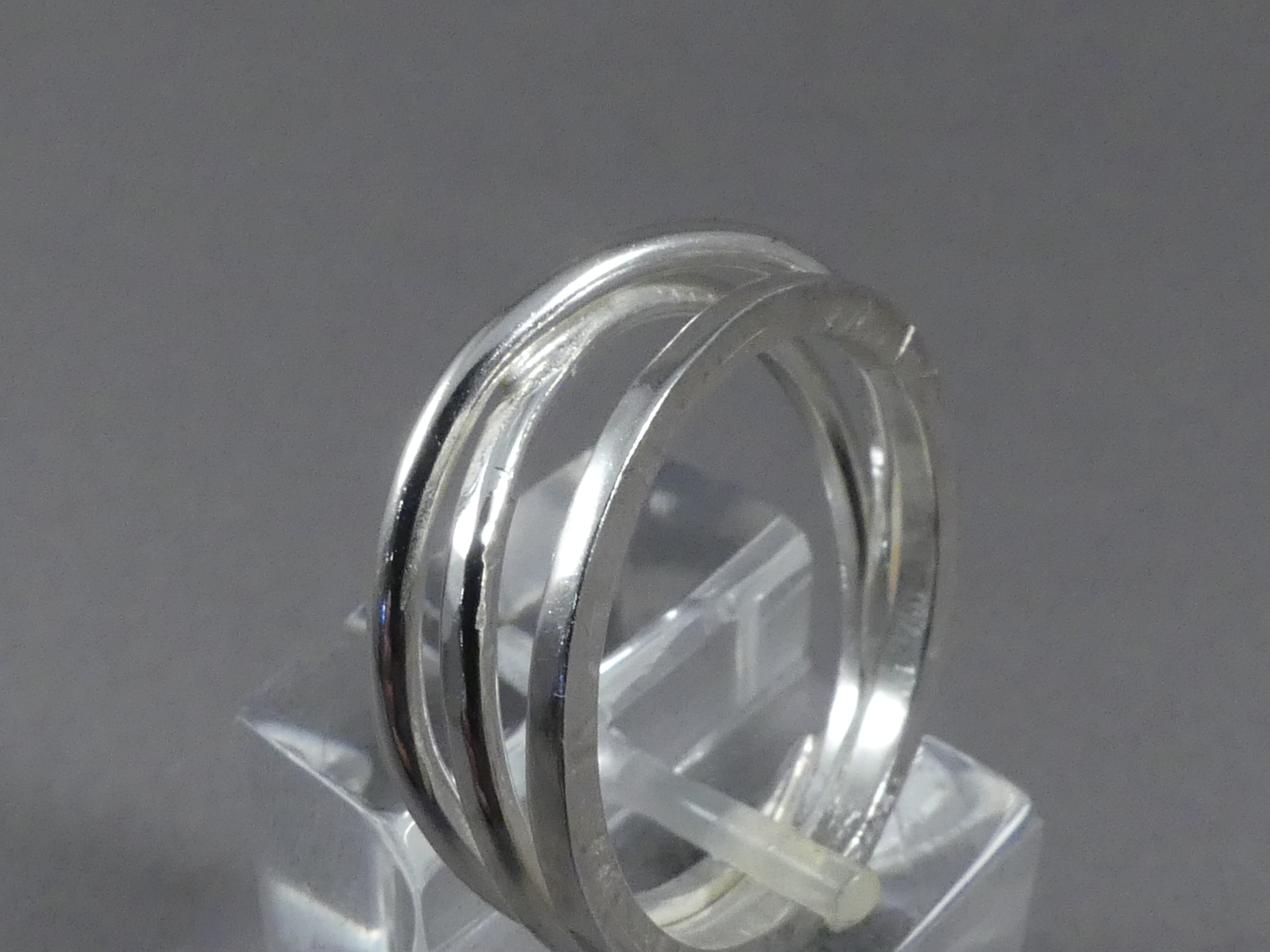 Handgemaakte damesring zilver